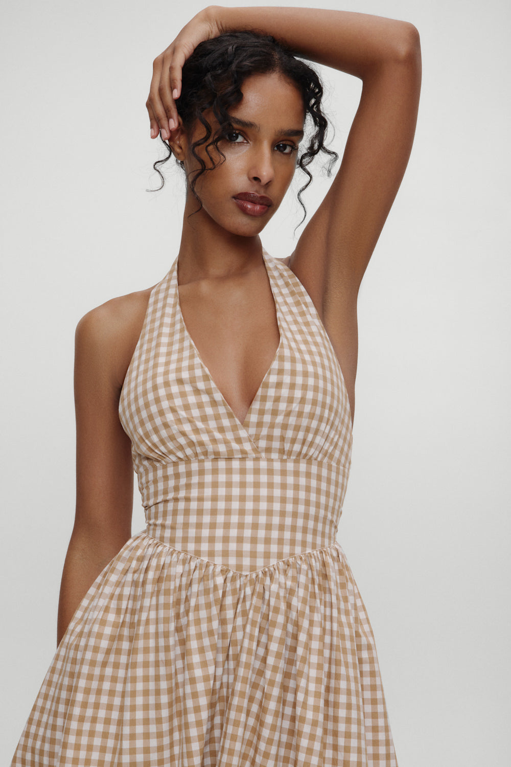 x BELLA HADID Prairie Midi Dress - Rodeo Gingham Frankies Bikinis Sale