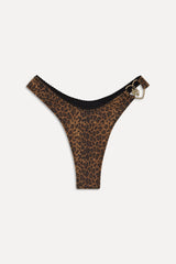 x BELLA HADID Full Moon Bikini Bottom - Lucky Leopard Frankies Bikinis Discount