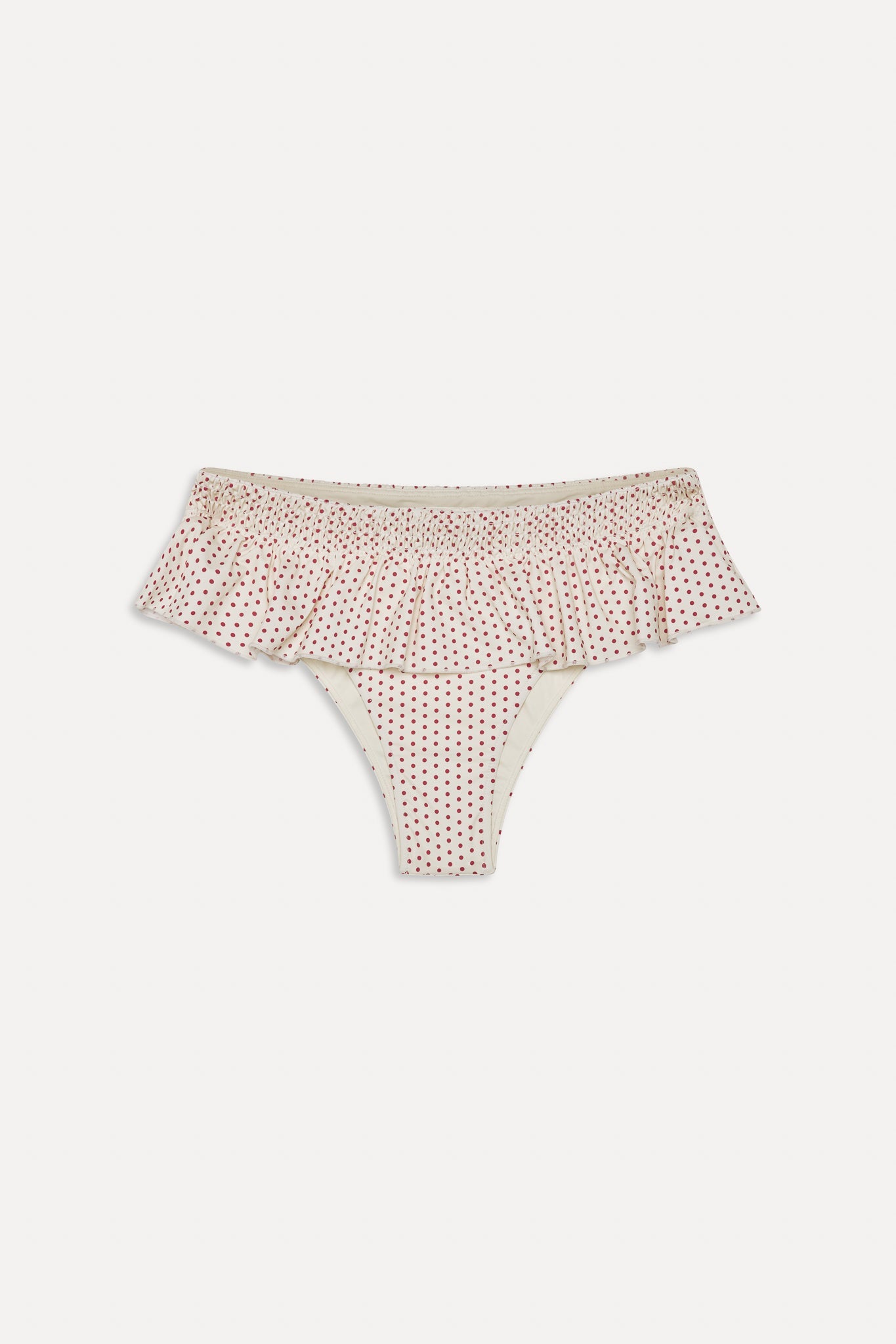 x BELLA HADID Sunday Swim Skirt - Strawberry Polka Dot Frankies Bikinis For Sale