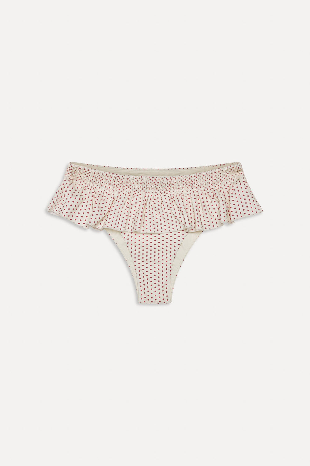 x BELLA HADID Sunday Swim Skirt - Strawberry Polka Dot Frankies Bikinis For Sale