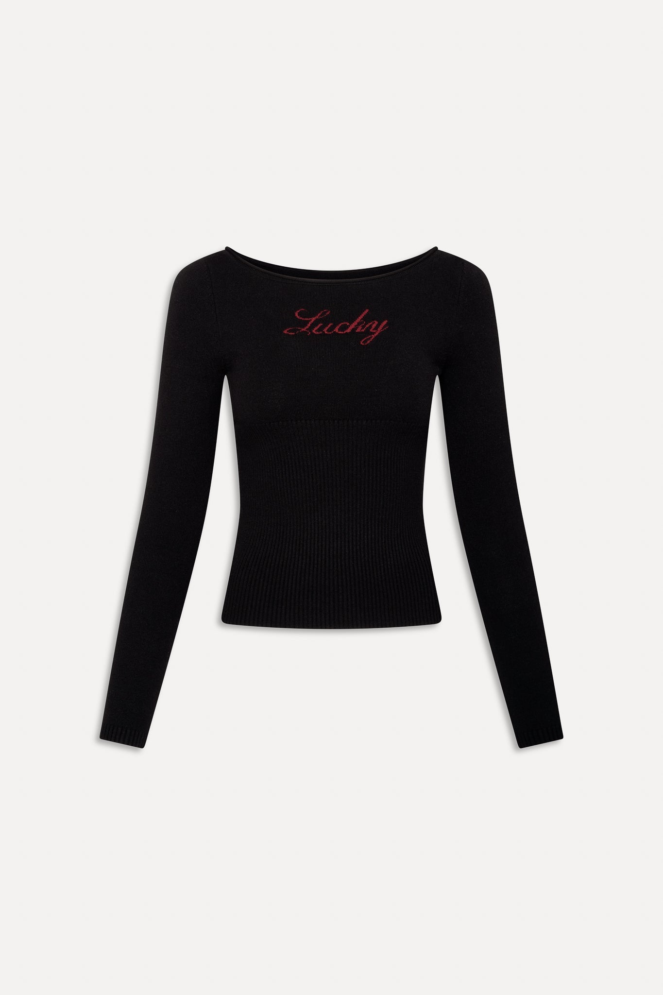 x BELLA HADID Theo Knit Sweater - Lone Star Black Frankies Bikinis Outlet