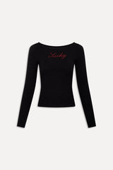 x BELLA HADID Theo Knit Sweater - Lone Star Black Frankies Bikinis Outlet