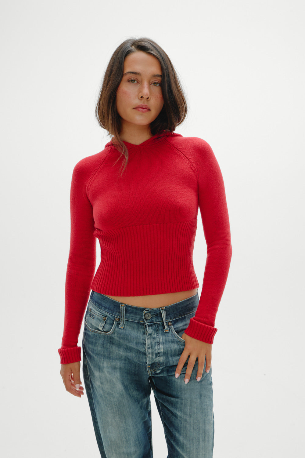 Hazel Knit Hoodie - Heartstrings Frankies Bikinis For Sale