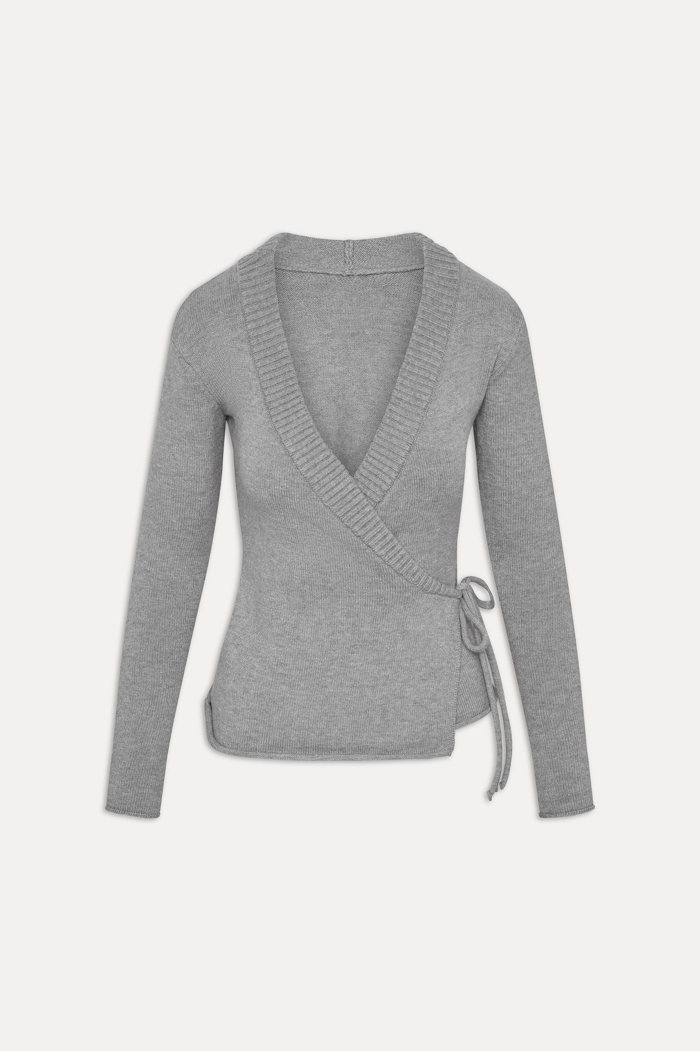 Angel Baby Wrap Knit Sweater - Cloud Cover Frankies Bikinis Outlet