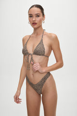 Brittany Micro Bikini Bottom - Baby Leopard Frankies Bikinis Outlet