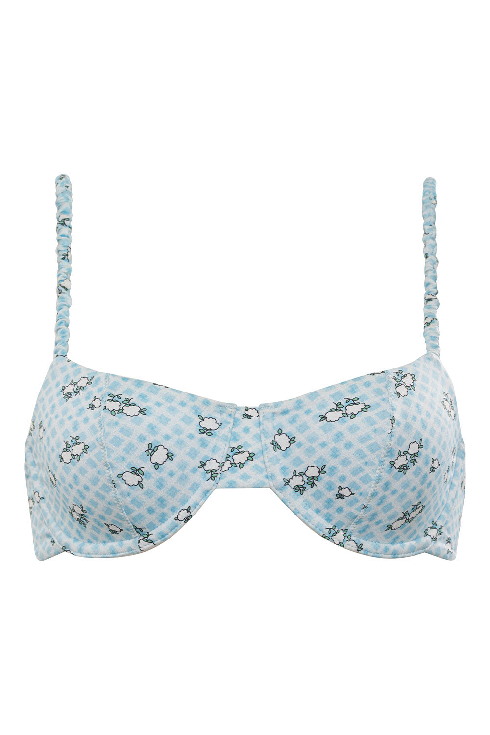 Pam Gingham Underwire Bikini Top - Posie Frankies Bikinis Discount