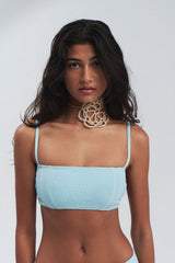 Kylee Bralette Bikini Top - Cloud Burst Frankies Bikinis Sale