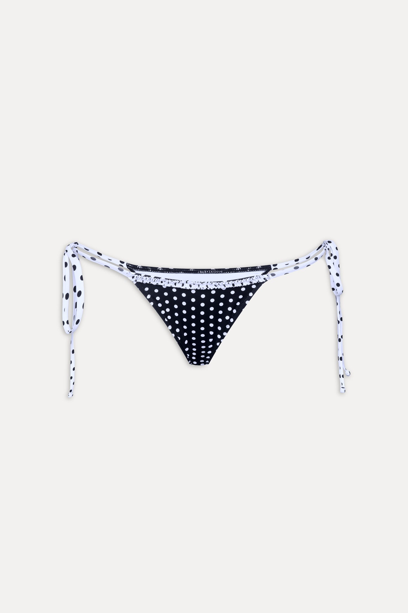 Divine Skimpy String Bikini Bottom - Classic Polka Dot Frankies Bikinis For Sale