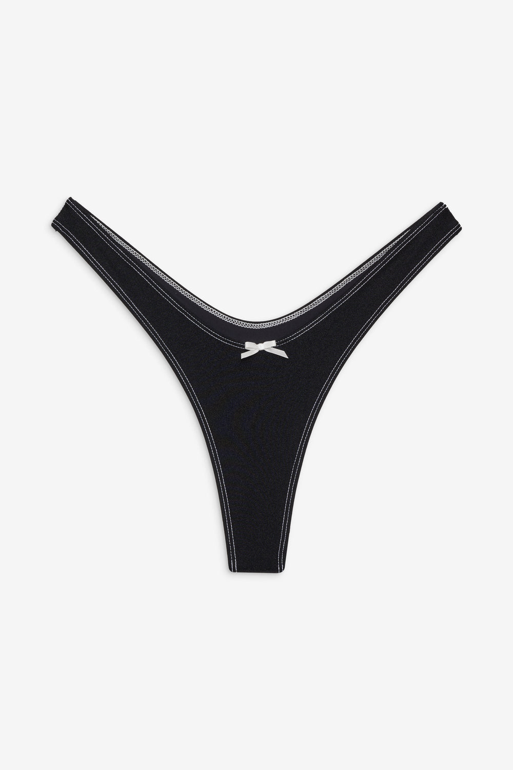 Full Moon Micro Bikini Bottom - Black Shine Frankies Bikinis Sale