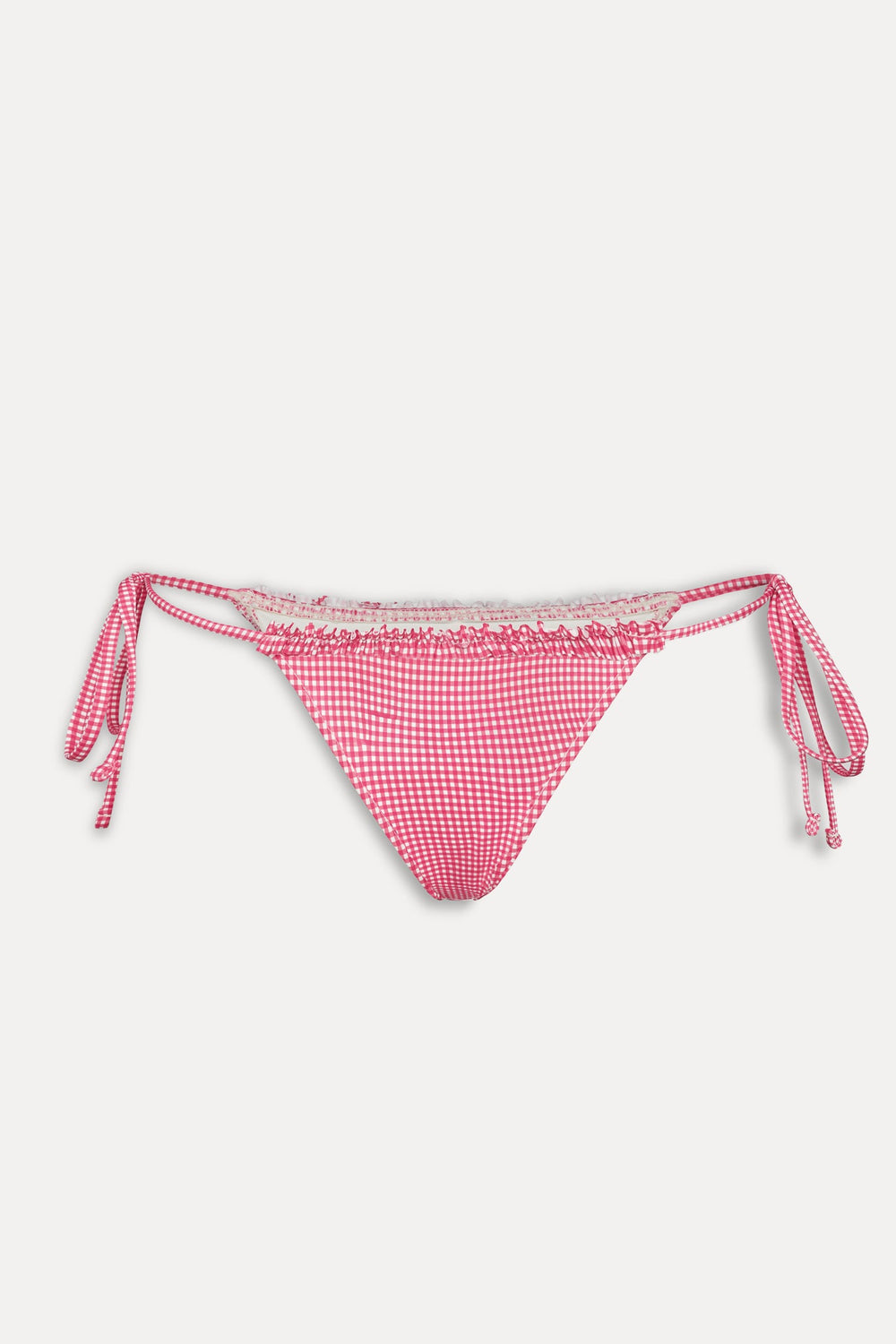 Divine Skimpy String Bikini Bottom - Ladybug Gingham Frankies Bikinis Online