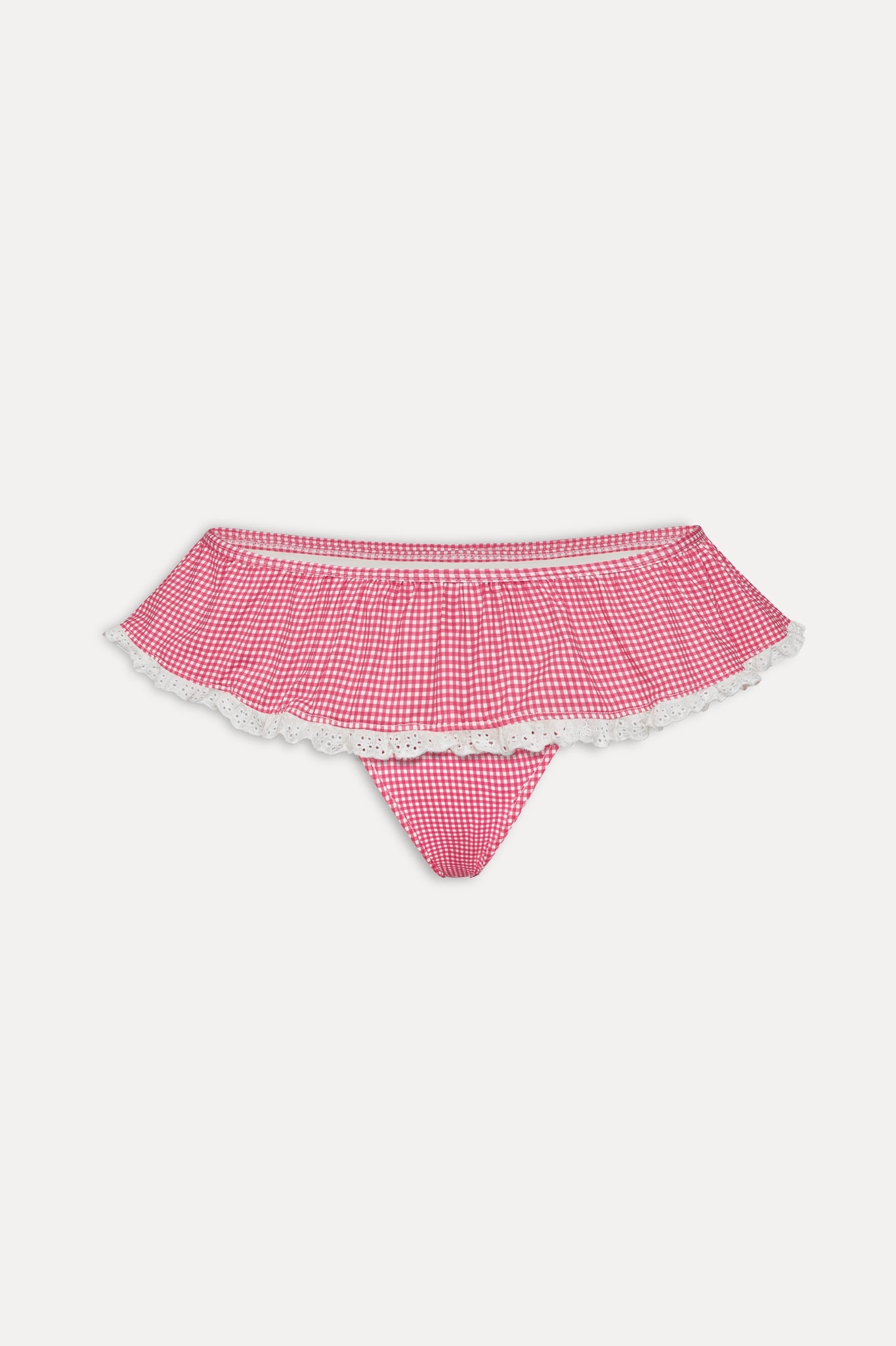 Mercer Swim Skirt - Ladybug Gingham Frankies Bikinis Online Shop