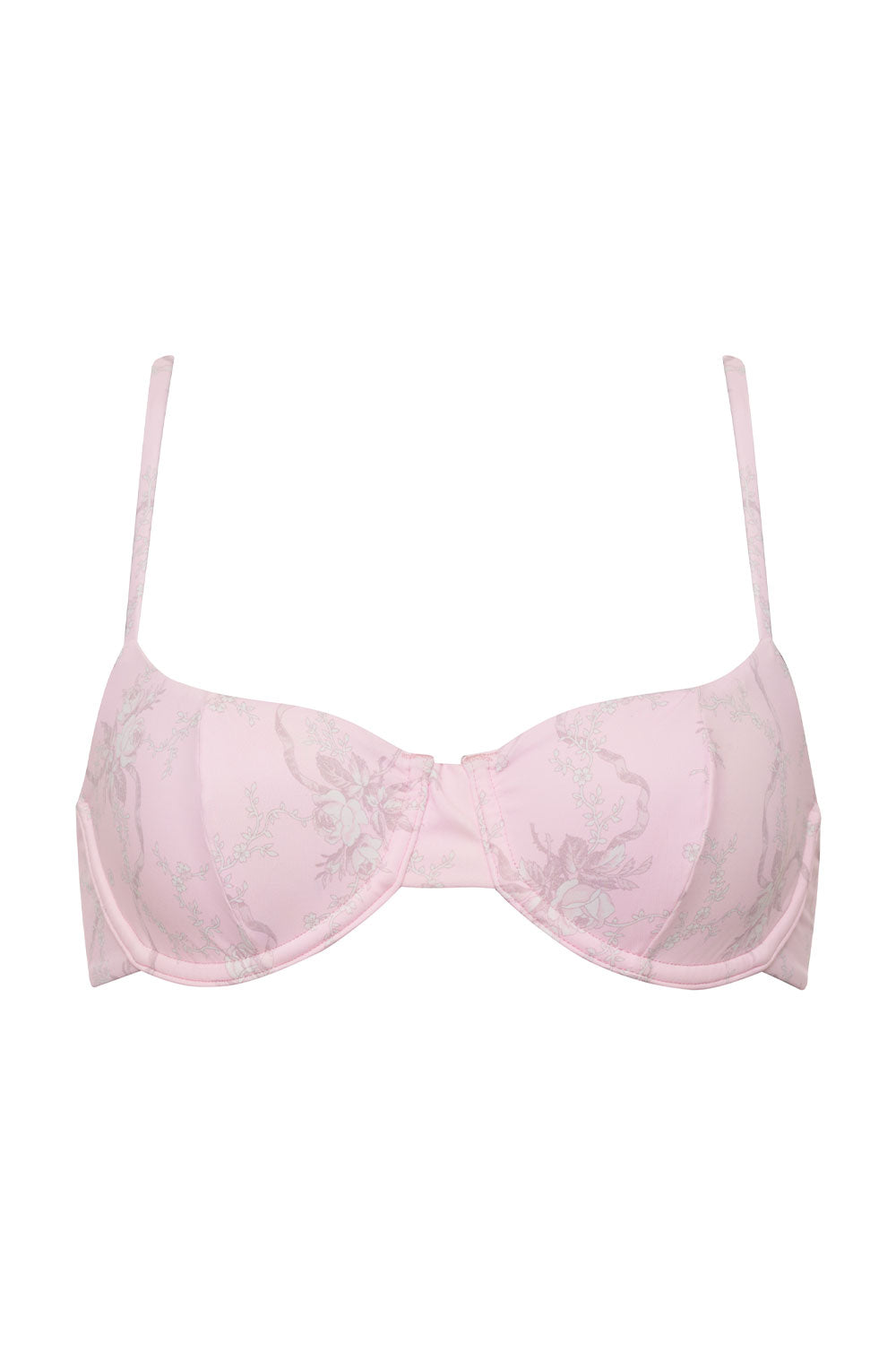 Pam Floral Underwire Bikini Top - Aurora Frankies Bikinis Outlet