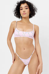 Dallas Floral Chain Bikini Top - Fairytale Frankies Bikinis Discount