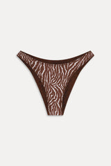 x Réalisation Par Dove Reversible Bikini Bottom - Python/Animal Frankies Bikinis Sale