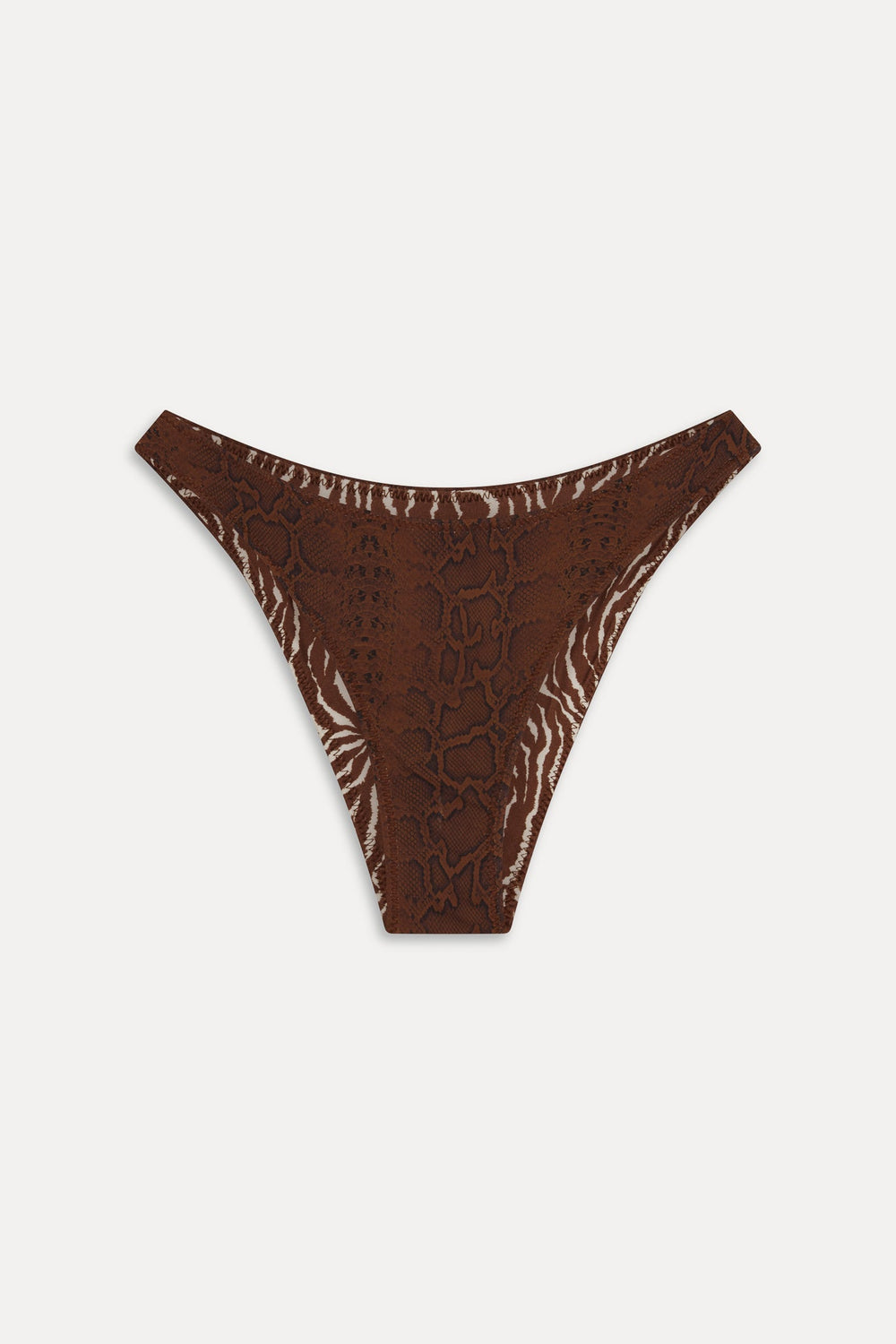 x Réalisation Par Dove Reversible Bikini Bottom - Python/Animal Frankies Bikinis Sale