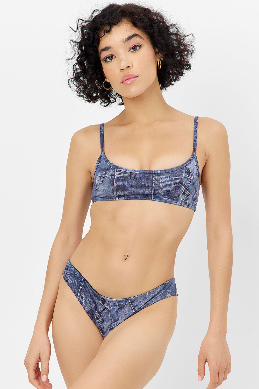 Dallas Bralette Bikini Top - Blue Jean Frankies Bikinis Online Shop