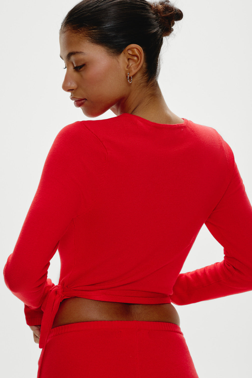Whisper Long Sleeve Wrap Top - Cherry Frankies Bikinis Discount
