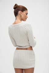 Ashton Cotton Knit Sweater - Cream Frankies Bikinis Sale
