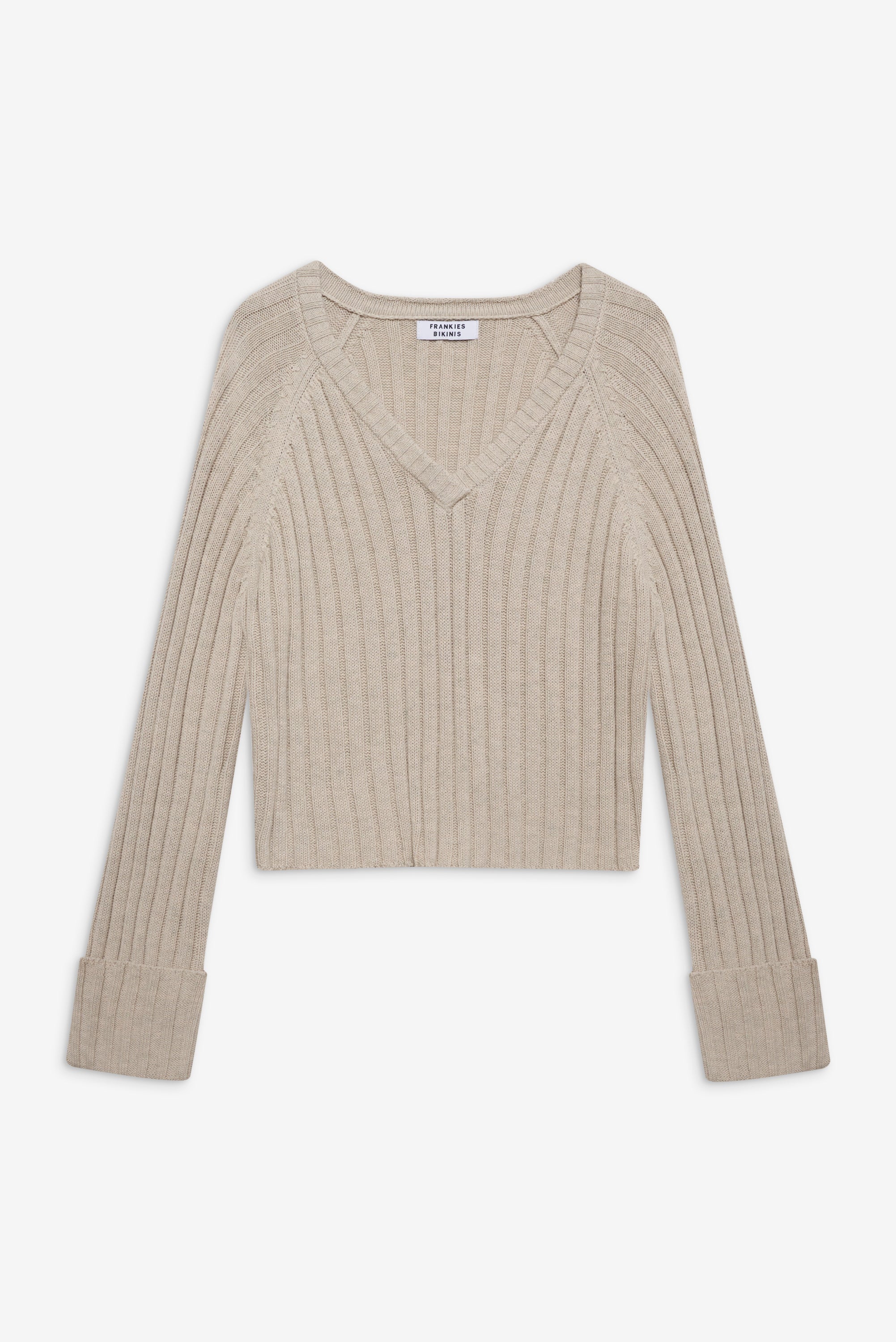 Ashton Cotton Knit Sweater - Cream Frankies Bikinis Sale