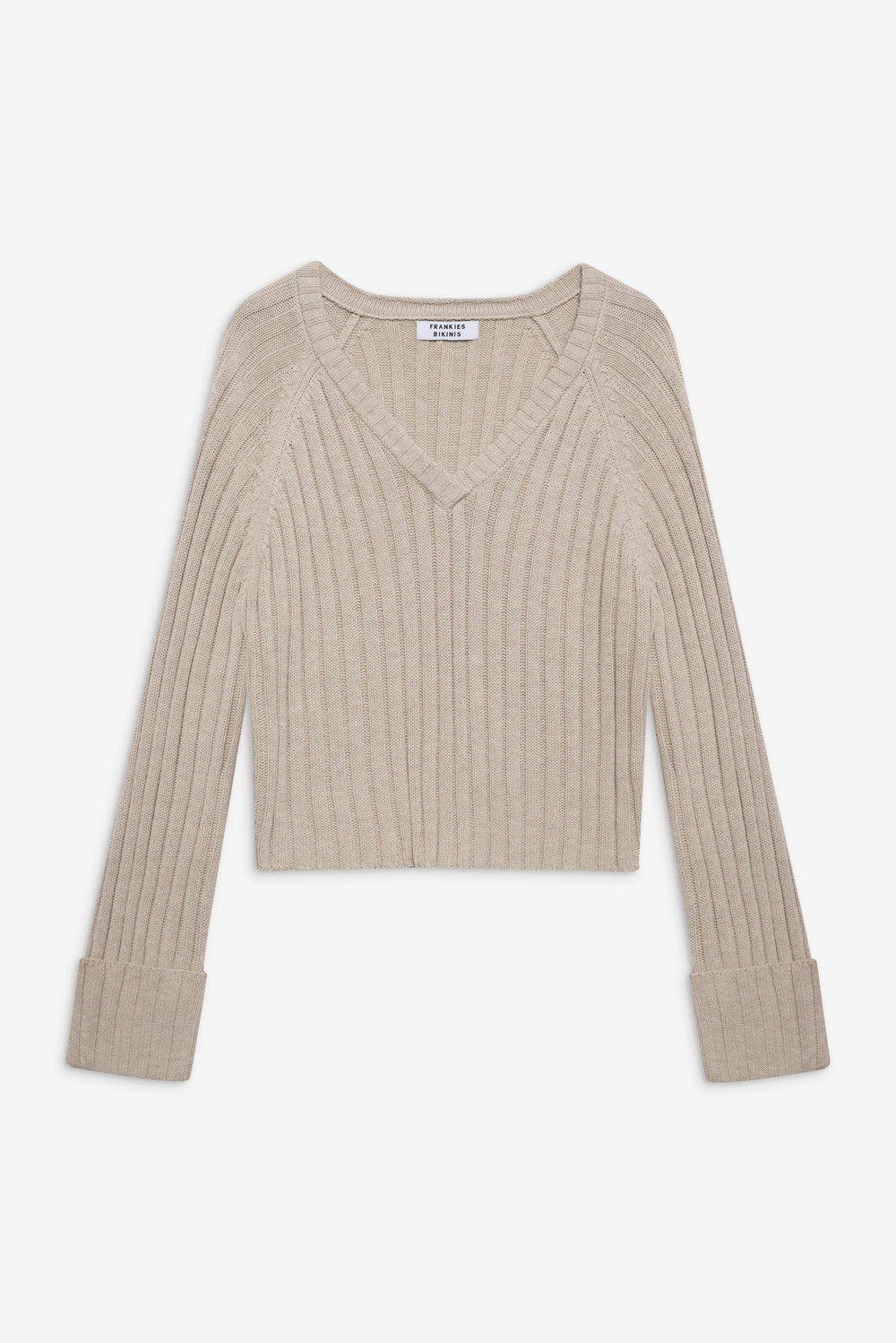 Ashton Cotton Knit Sweater - Cream Frankies Bikinis Sale