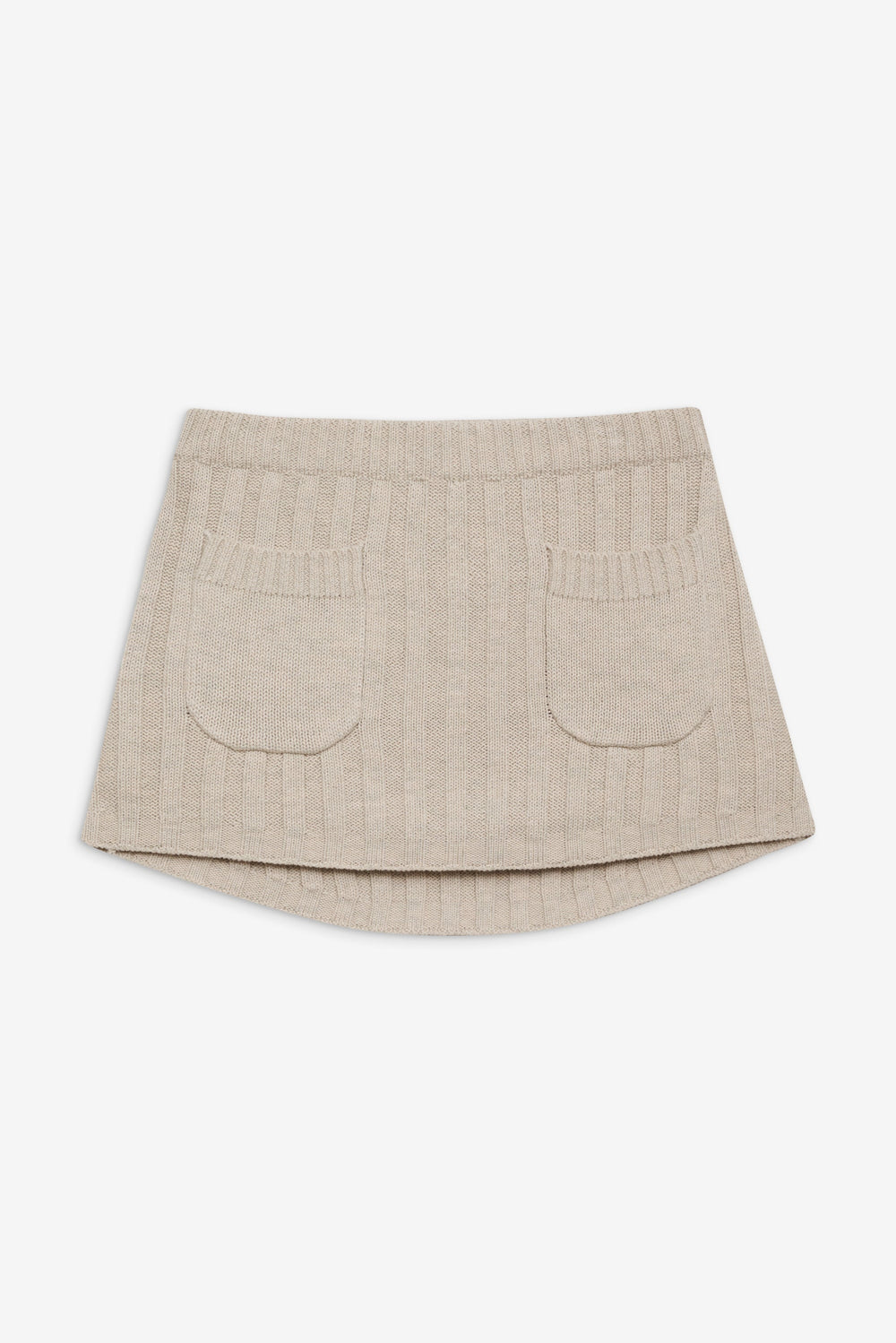 Ashton Knit Mini Skort - Cream Frankies Bikinis Online