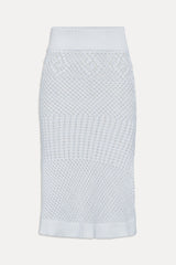 Orchard Crochet Midi Skirt - White Frankies Bikinis Discount