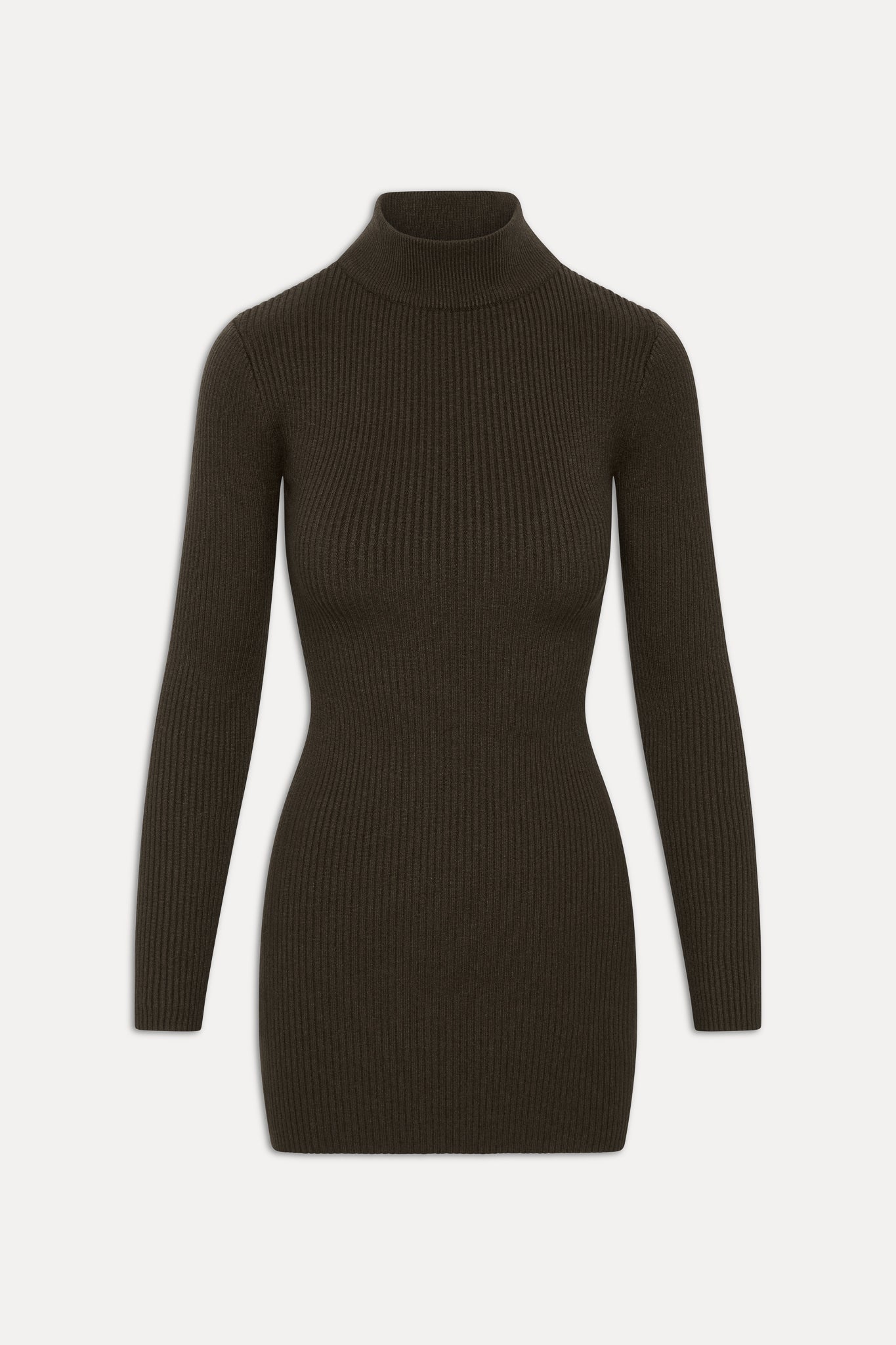 Date Night Knit Mini Dress - Chocolate Brown Frankies Bikinis Outlet