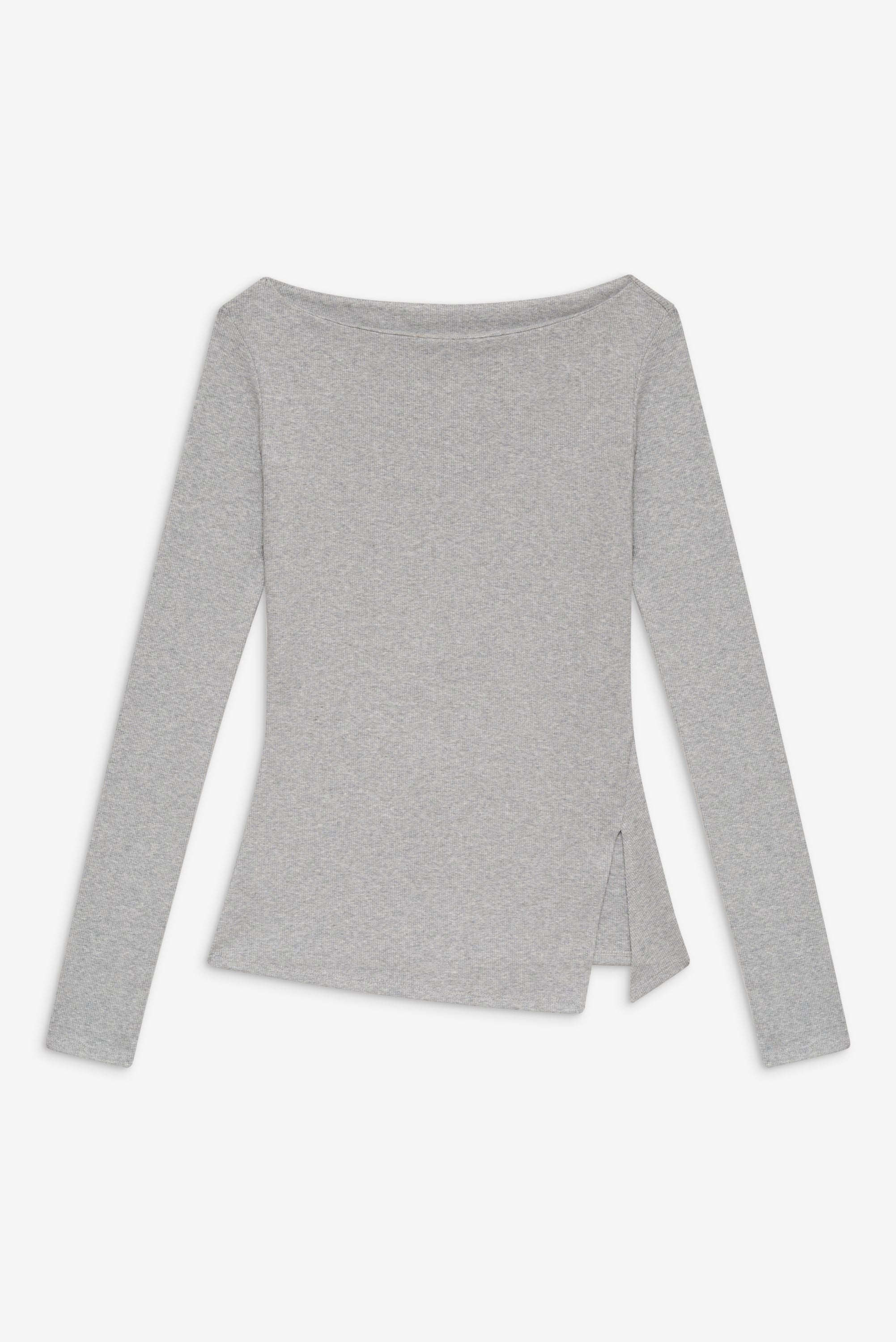 Talia Long Sleeve Shirt - Heather Grey Frankies Bikinis Discount