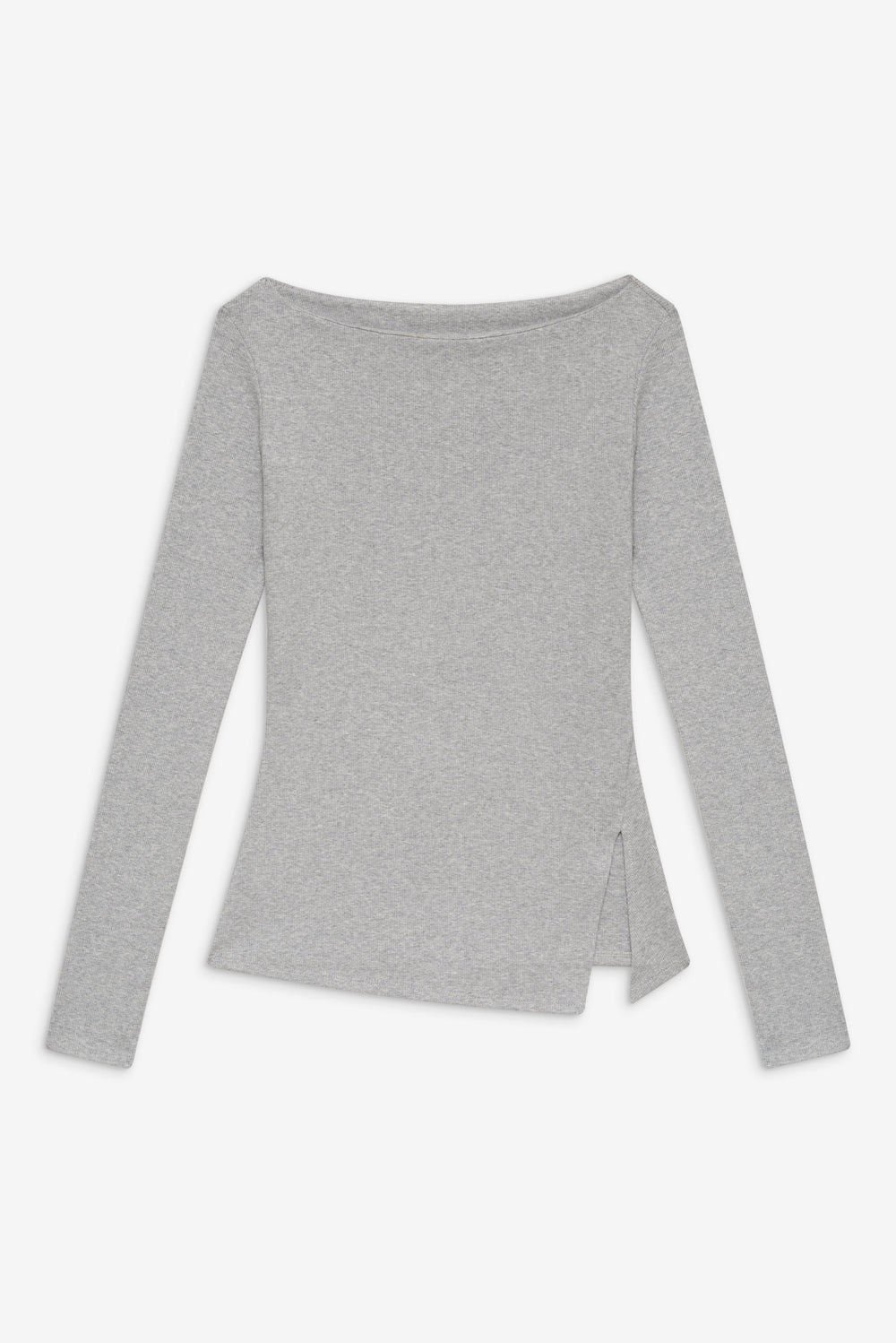 Talia Long Sleeve Shirt - Heather Grey Frankies Bikinis Discount