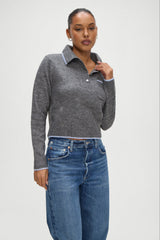 Carolyn Collared Sweater - Winter Sky Frankies Bikinis Online