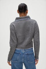 Carolyn Collared Sweater - Winter Sky Frankies Bikinis Online