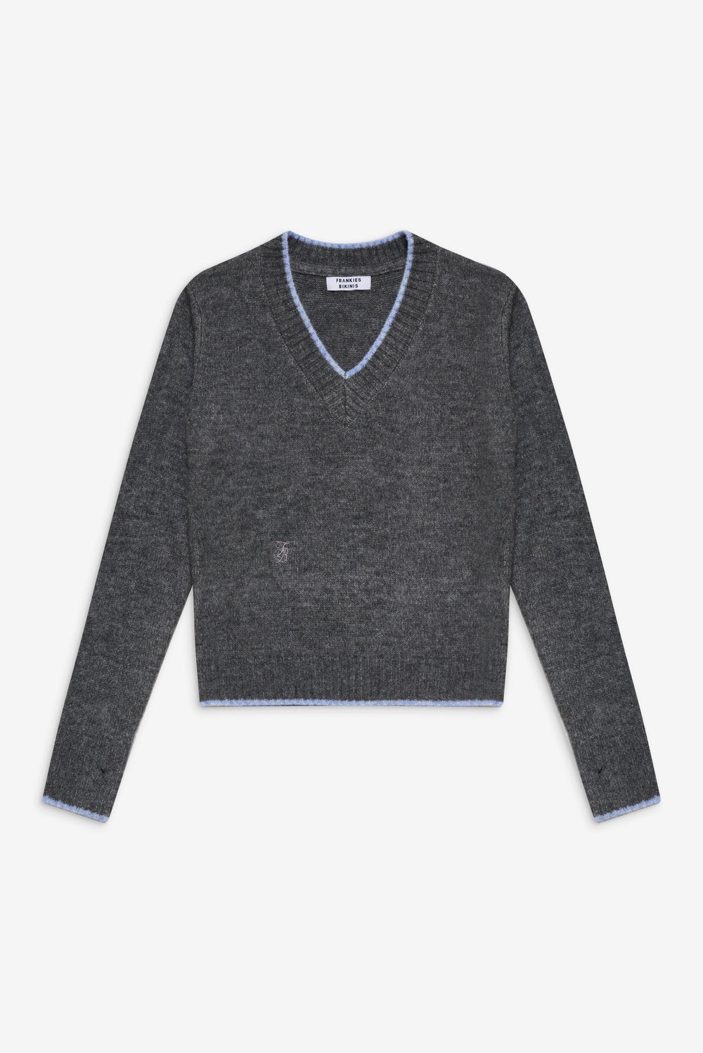 Brentwood V Neck Sweater - Winter Sky Frankies Bikinis Online Shop