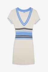 Uptown Knit Mini Dress - Hampton Stripe Frankies Bikinis Discount