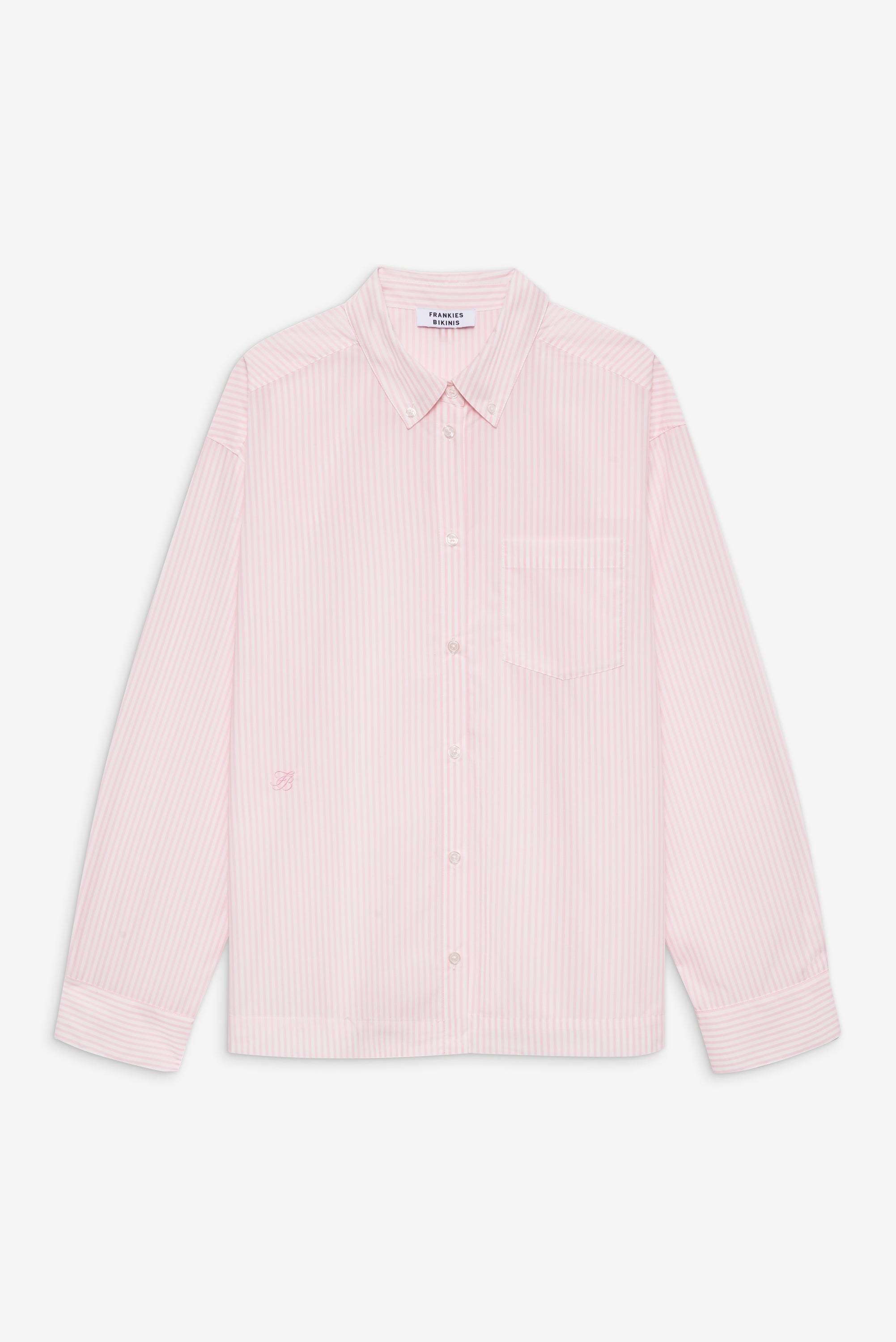 Ralph Long Sleeve Sleep Shirt - Pink Stripe Frankies Bikinis Sale