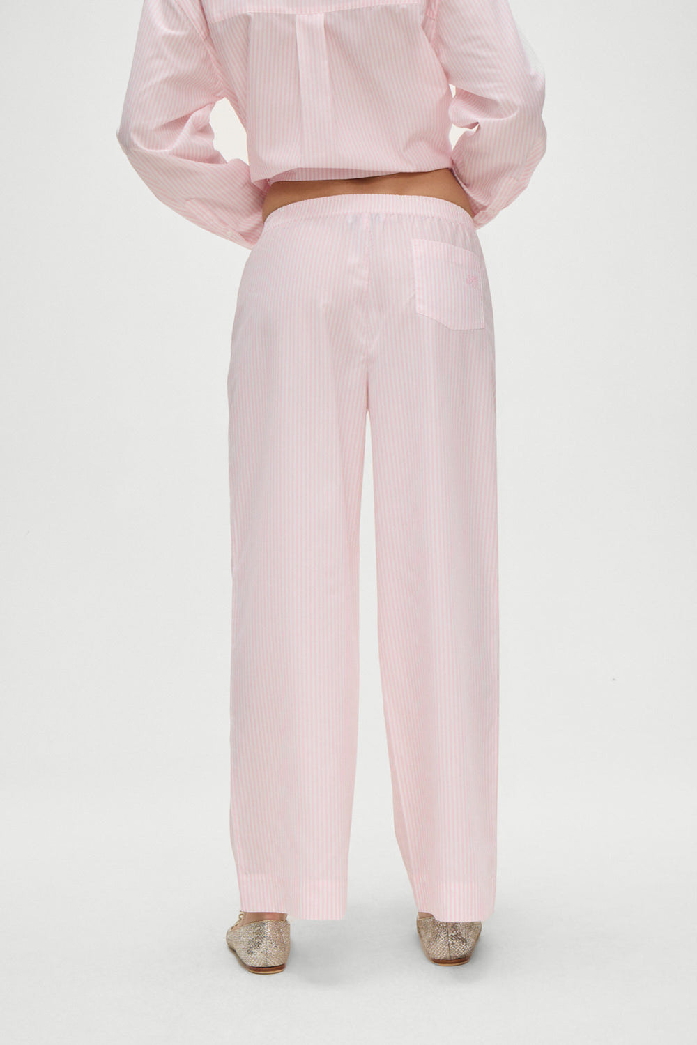 Easy Striped Sleep Pants - Pink Stripe Frankies Bikinis Online