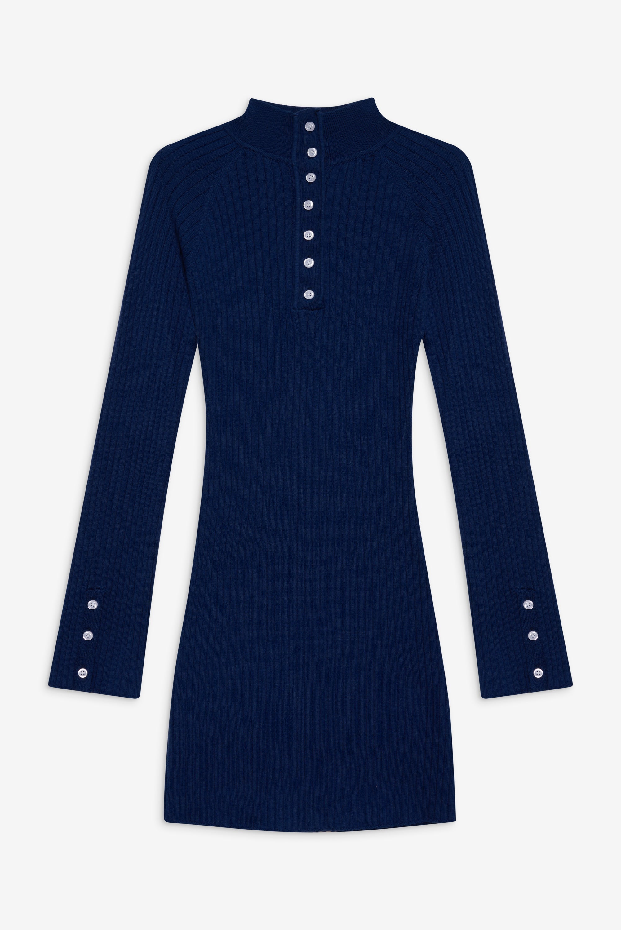 Isla Long Sleeve Mini Dress - Midnight Blue Frankies Bikinis Online Shop