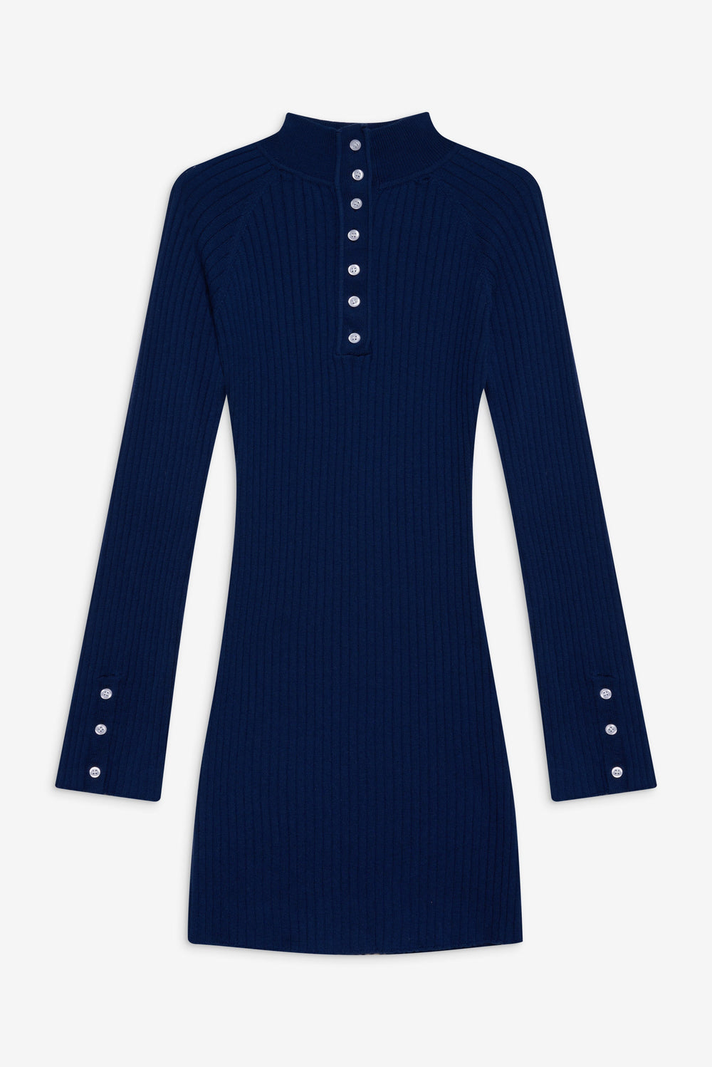 Isla Long Sleeve Mini Dress - Midnight Blue Frankies Bikinis Online Shop