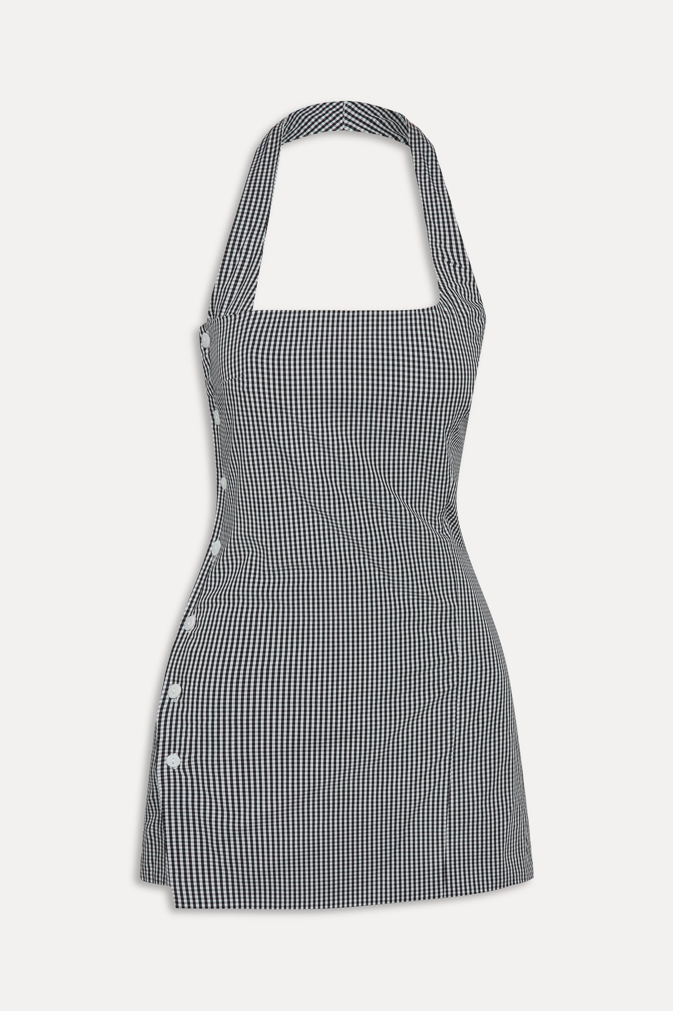 West Cotton Wrap Mini Dress - Morning Gingham Frankies Bikinis Online Shop
