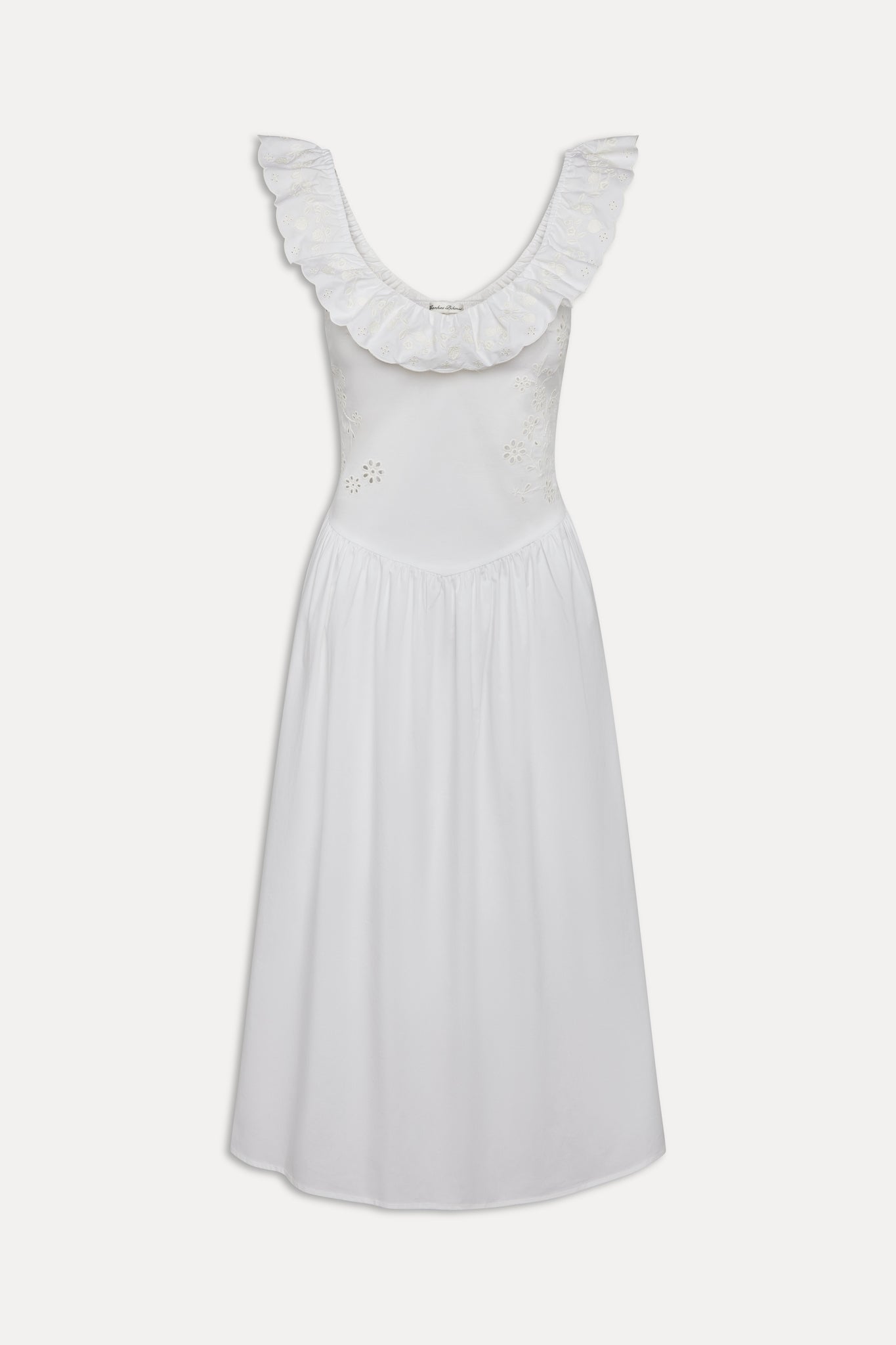 Georgia Cotton Embroidered Midi Dress - Angel's Meadow Frankies Bikinis For Sale