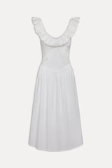 Georgia Cotton Embroidered Midi Dress - Angel's Meadow Frankies Bikinis For Sale