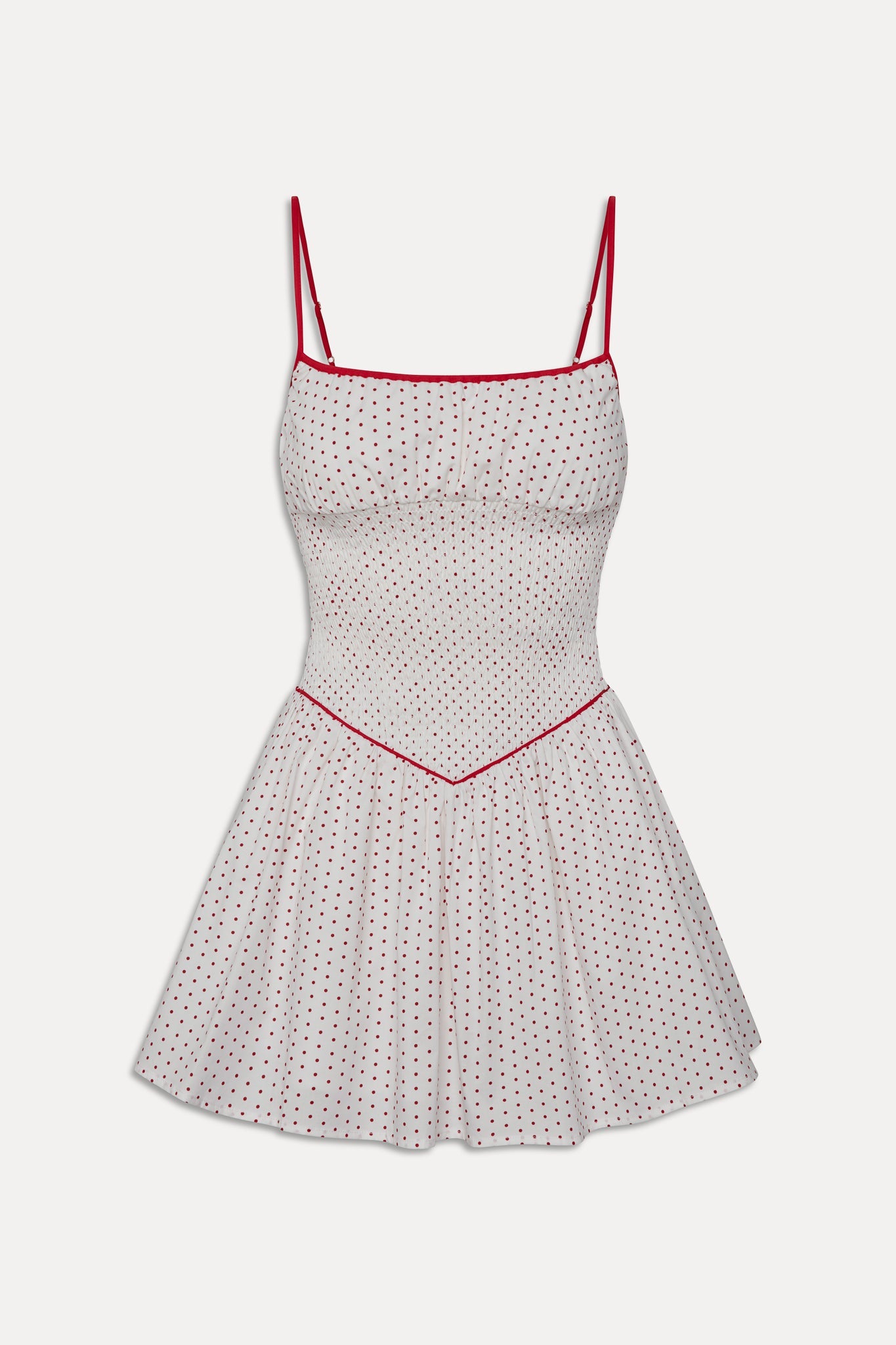 Coast Cotton Mini Dress - Red Dot Frankies Bikinis Outlet