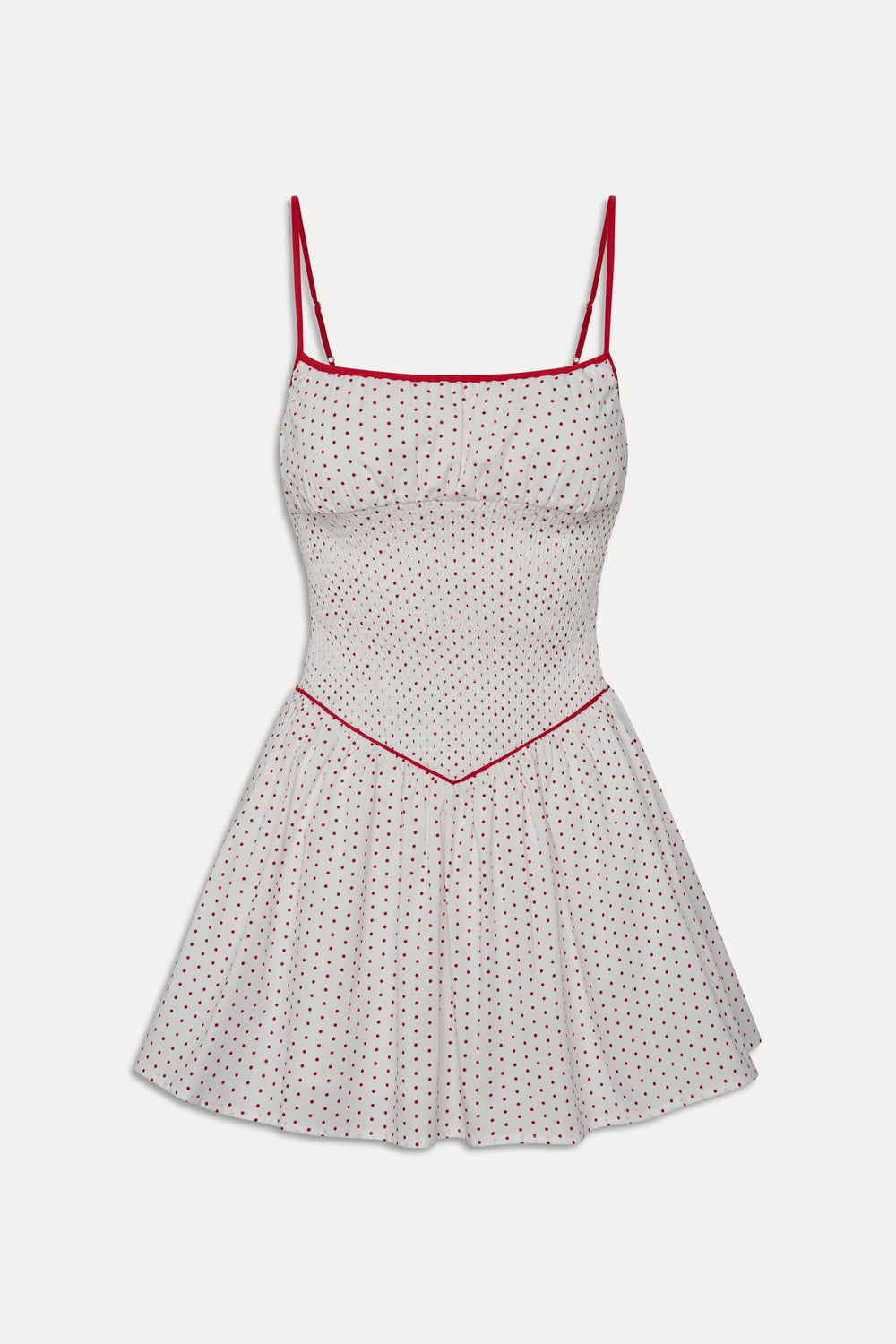 Coast Cotton Mini Dress - Red Dot Frankies Bikinis Outlet