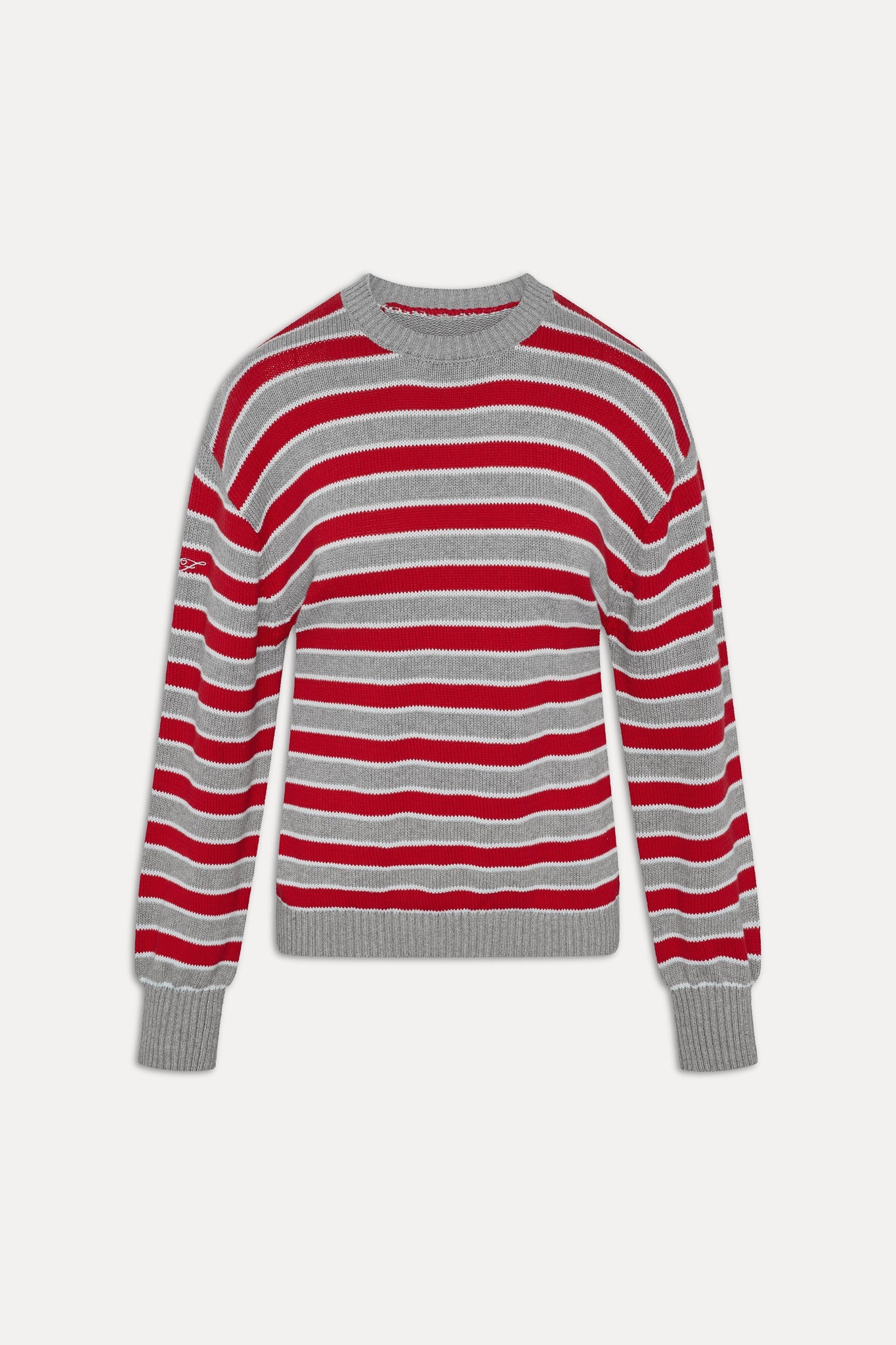 Sloane Oversized Knit Sweater - Cloud Cover Stripe Frankies Bikinis Online