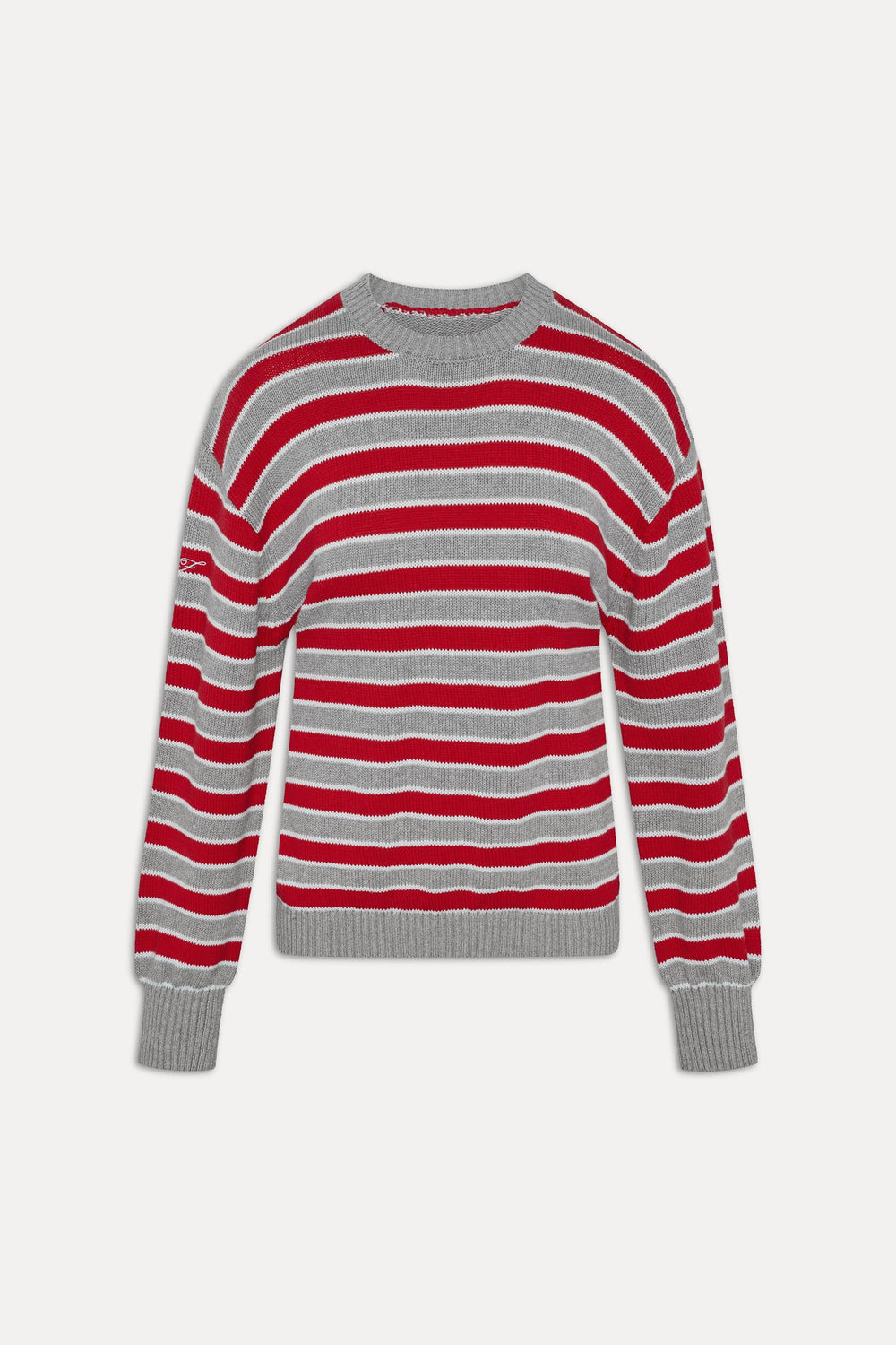 Sloane Oversized Knit Sweater - Cloud Cover Stripe Frankies Bikinis Online