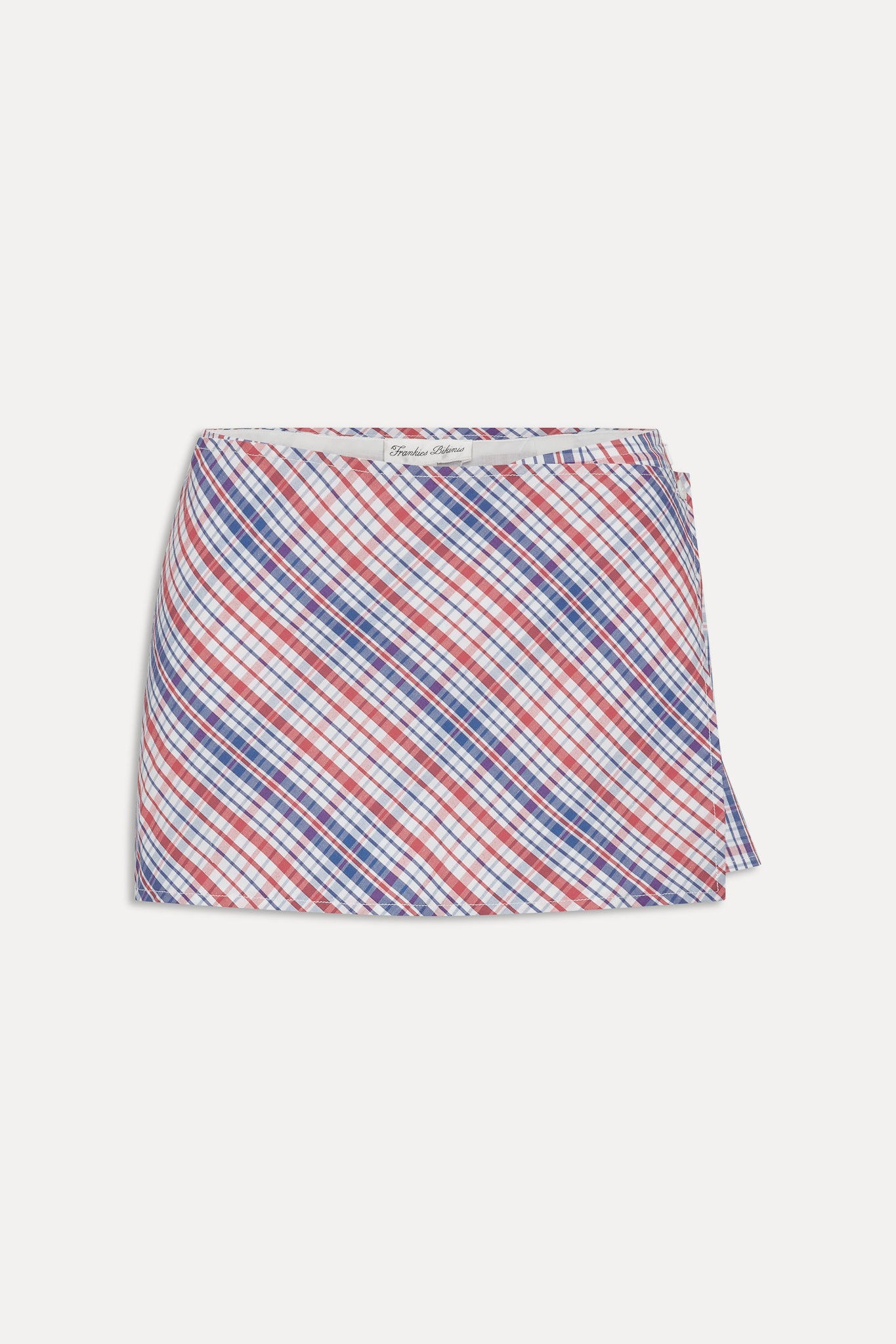Sterling Cotton Mini Skort - Americana Plaid Frankies Bikinis For Sale