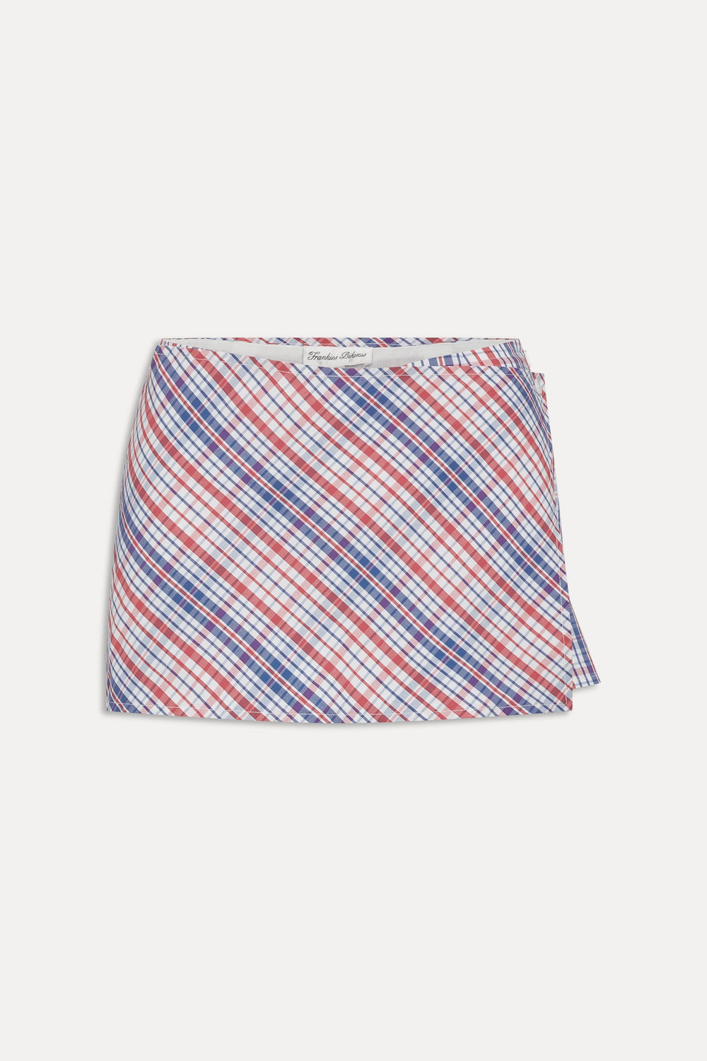 Sterling Cotton Mini Skort - Americana Plaid Frankies Bikinis For Sale