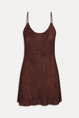 x Réalisation Par Luz Mini Slip Dress - Python Frankies Bikinis Online