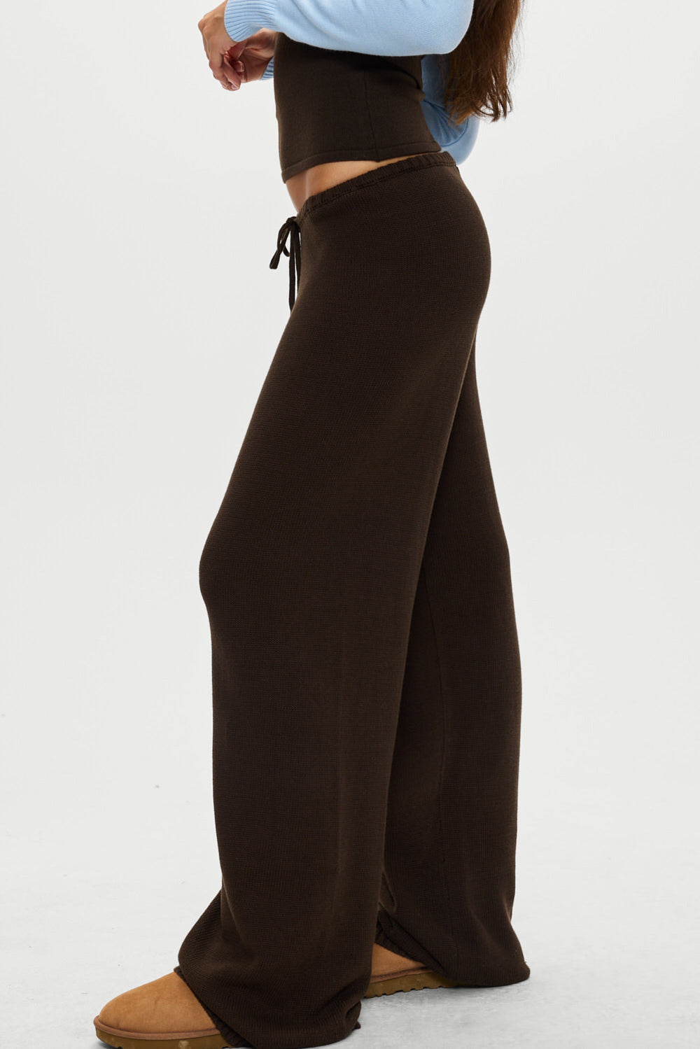Wesley Knit Pants - Chocolate Brown Frankies Bikinis Sale