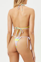 Tatum Triangle String Bikini Top - Summer Stripe Frankies Bikinis Discount