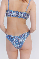 Enzo Shine Cheeky Bikini Bottom - Paradiso Paisley Frankies Bikinis Discount